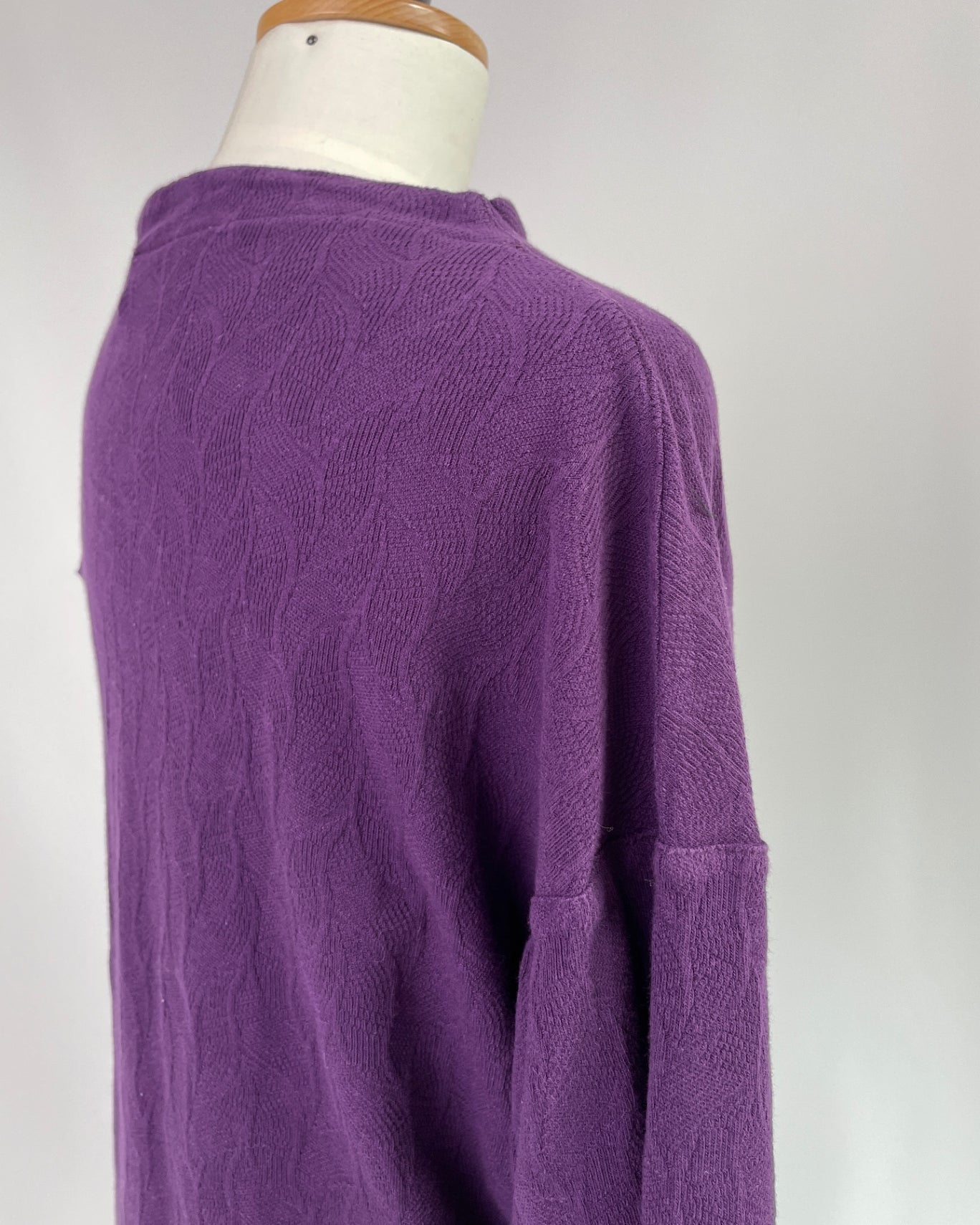 U-Boot Pullover | Blätter lila | Größe XXS | Second Love