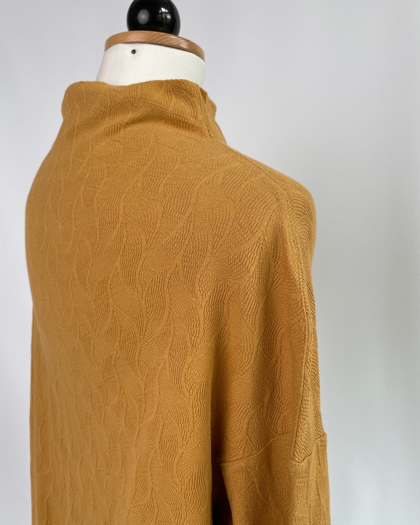 Uboot-Pullover | Blätter sengelb | Größe XS | Second Love