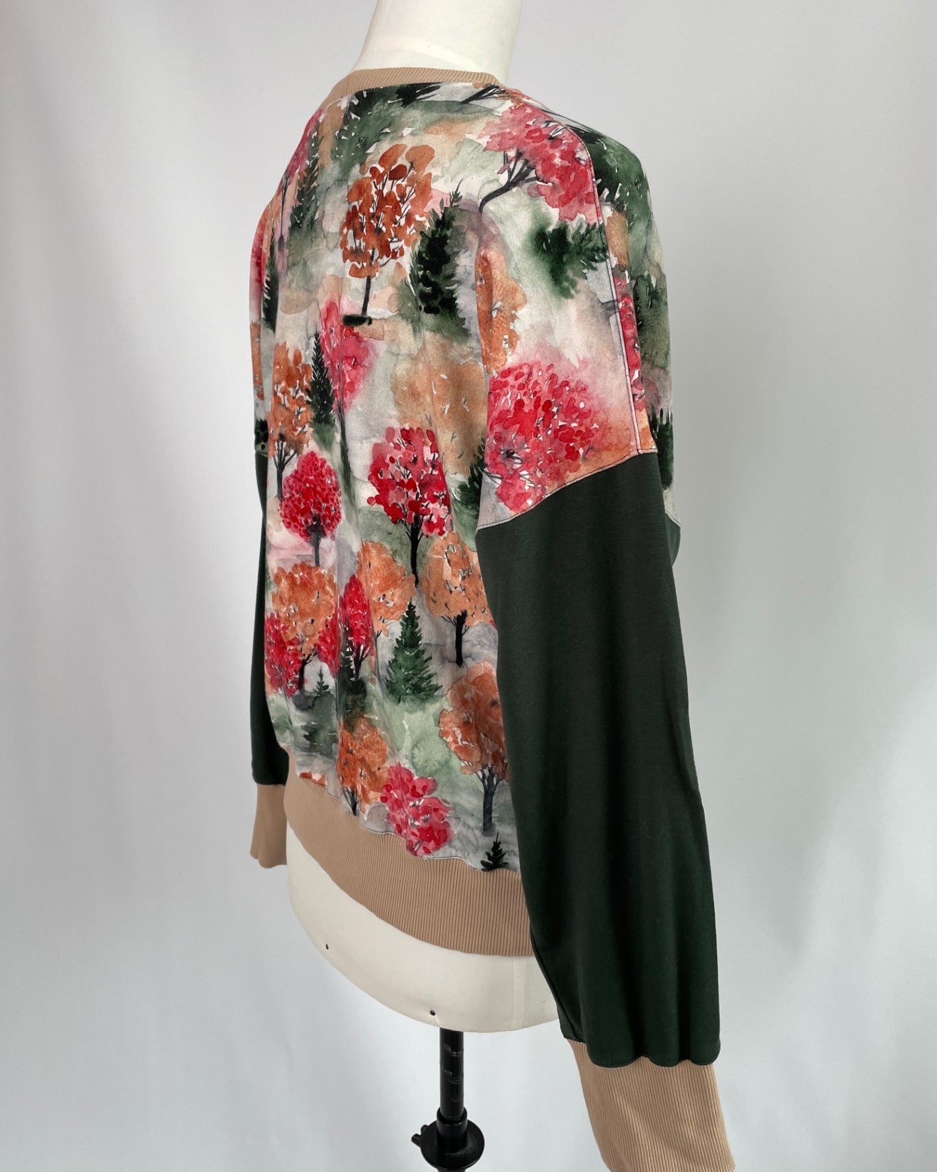 Sophie Sweater | Herbstwald & Waldgrün | Größe XS | Second Love