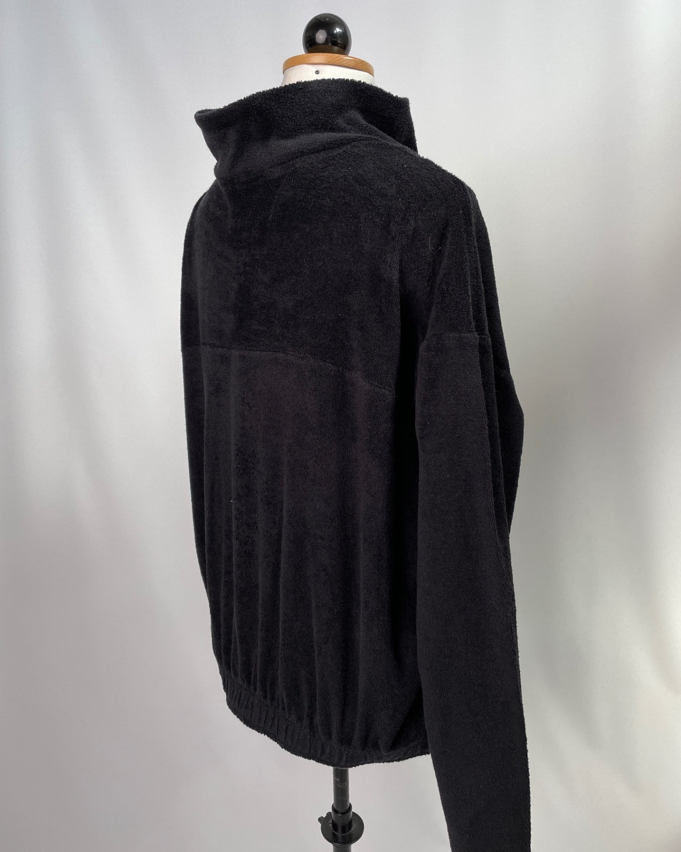 Zoe | Zipp-Jacke | Frottee schwarz | Größe L | Second Love