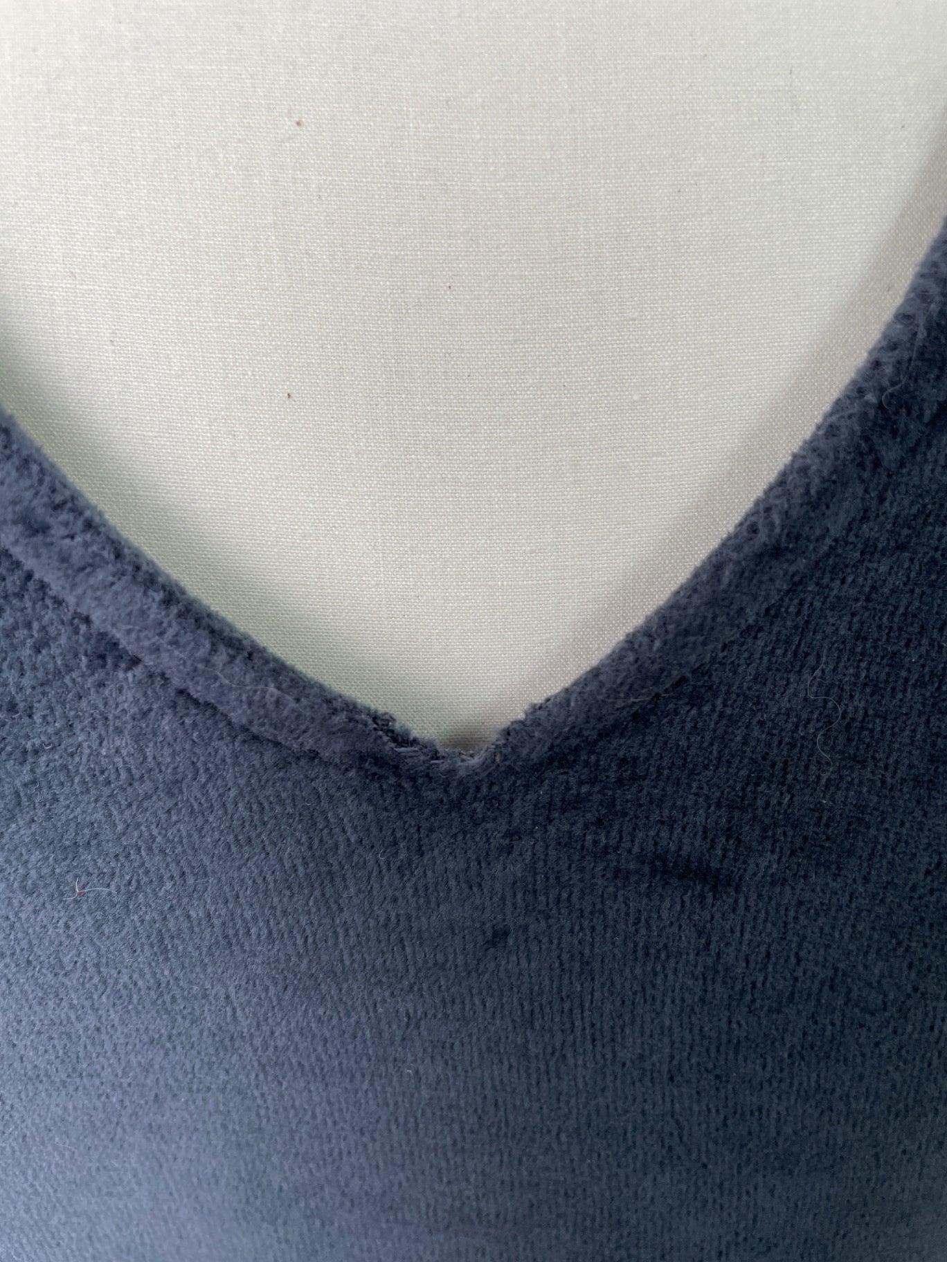 Kumi | kurzärmliges Kimonokleid | Velvet grau | Größe XL + Taschen | Second Love