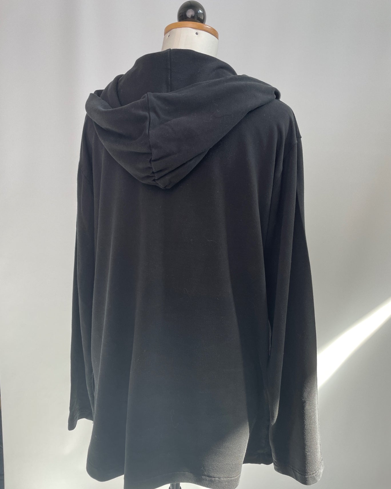 Wickelmantel | Tencelsweat schwarz | Größe M | Second Love