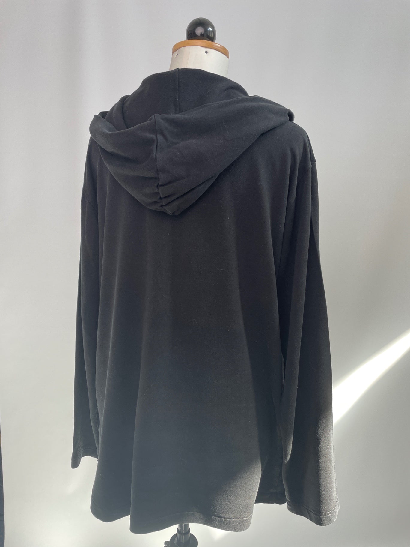 Wickelmantel | Tencelsweat schwarz | Größe M | Second Love