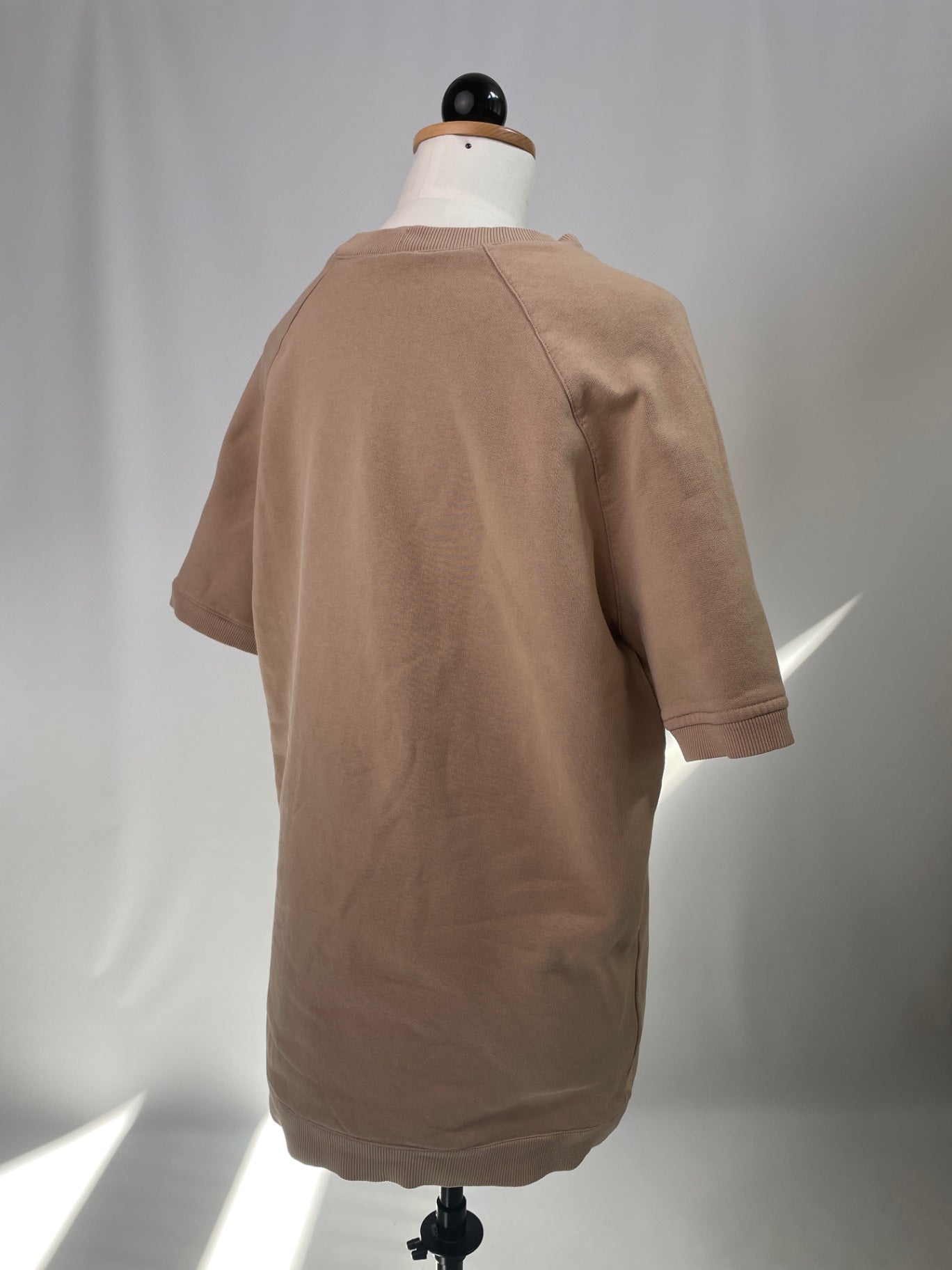 Lara | Longsweater Raglanshirt kurzarm | Sweat beige | Größe S | Second Love