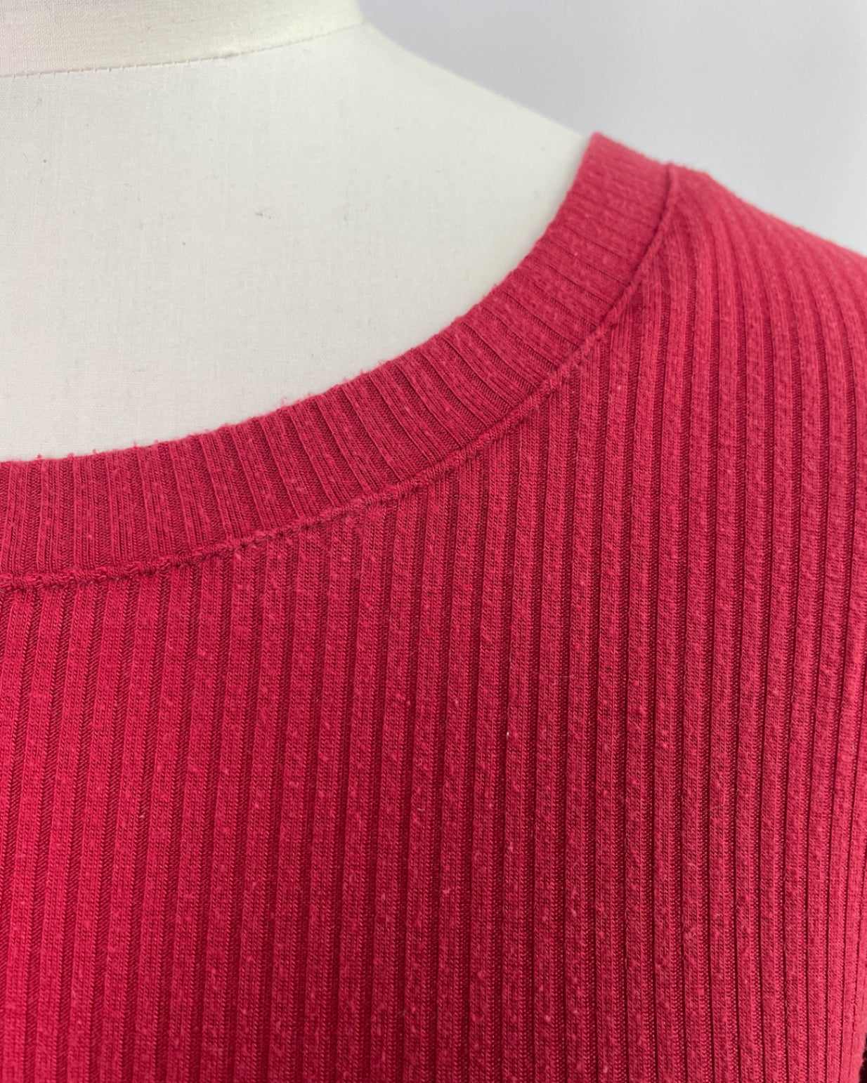 Tara | Lockeres Tshirt | Rippjersey rot | Größe XXS