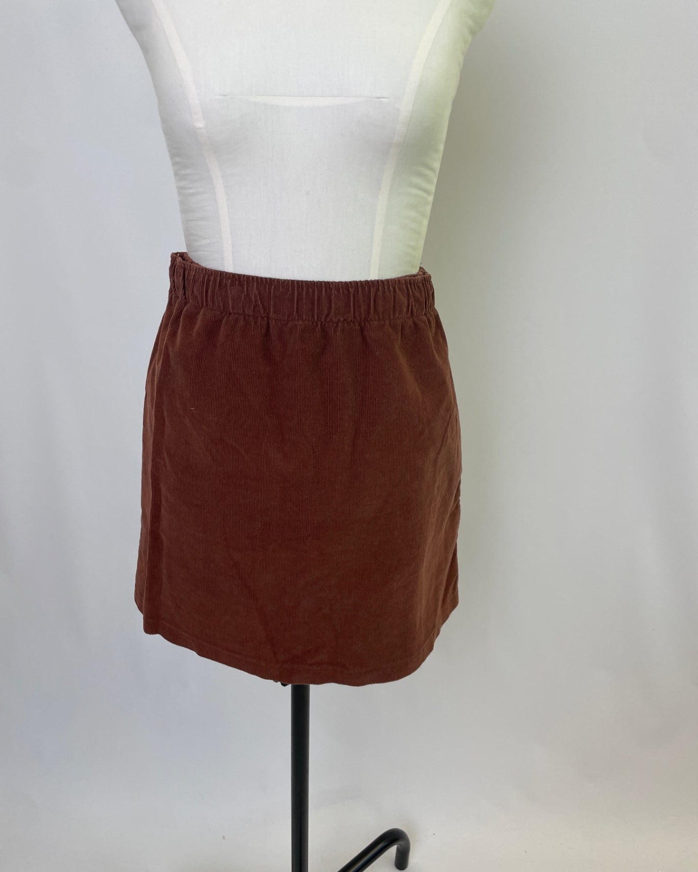 Kurzer Rock | Cord XL | braun | Second Love