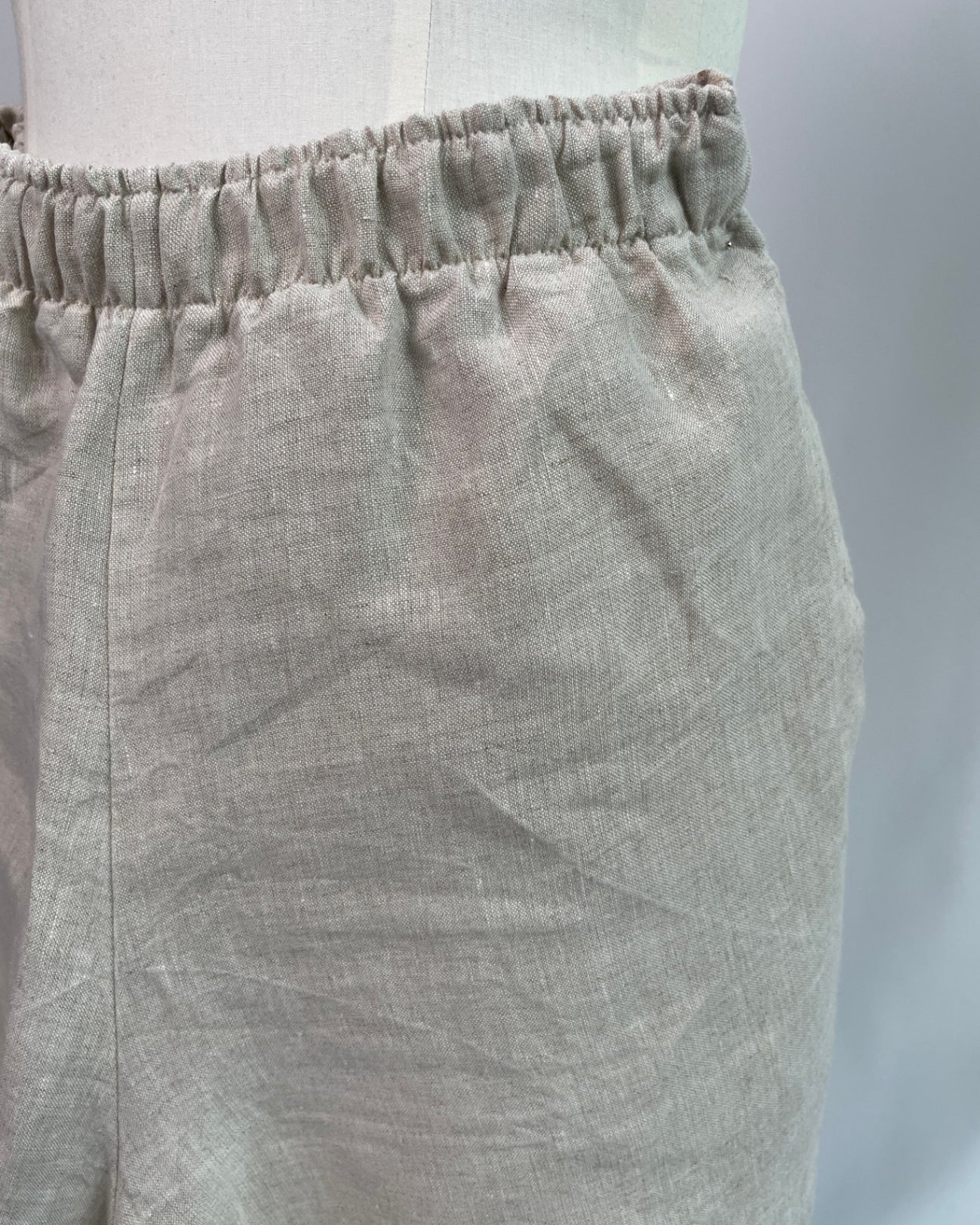 Kira | Kurze Hose | Leinen gewebt natur | Größe S | Second Love