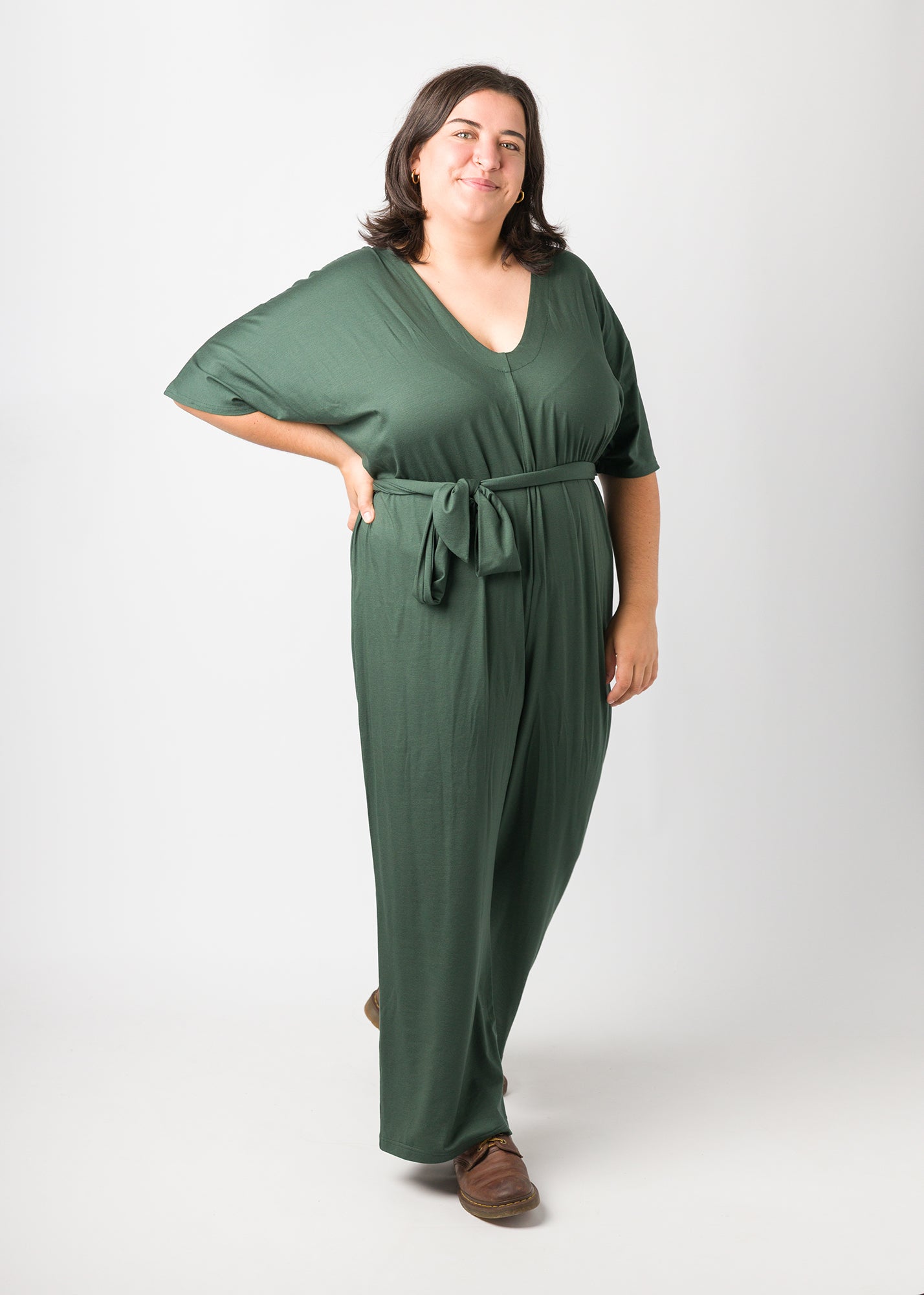 Flores trägt auf dem Foto 'Franz' Größe XXXL, Tenceljersey waldgrün