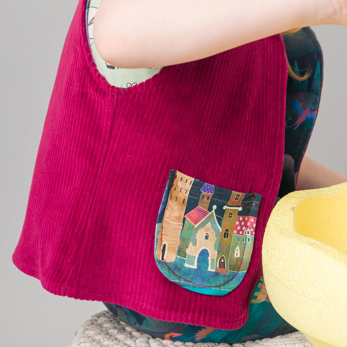 Waltrautel | Gefütterte Kinder-Weste mit schmalen Schultern