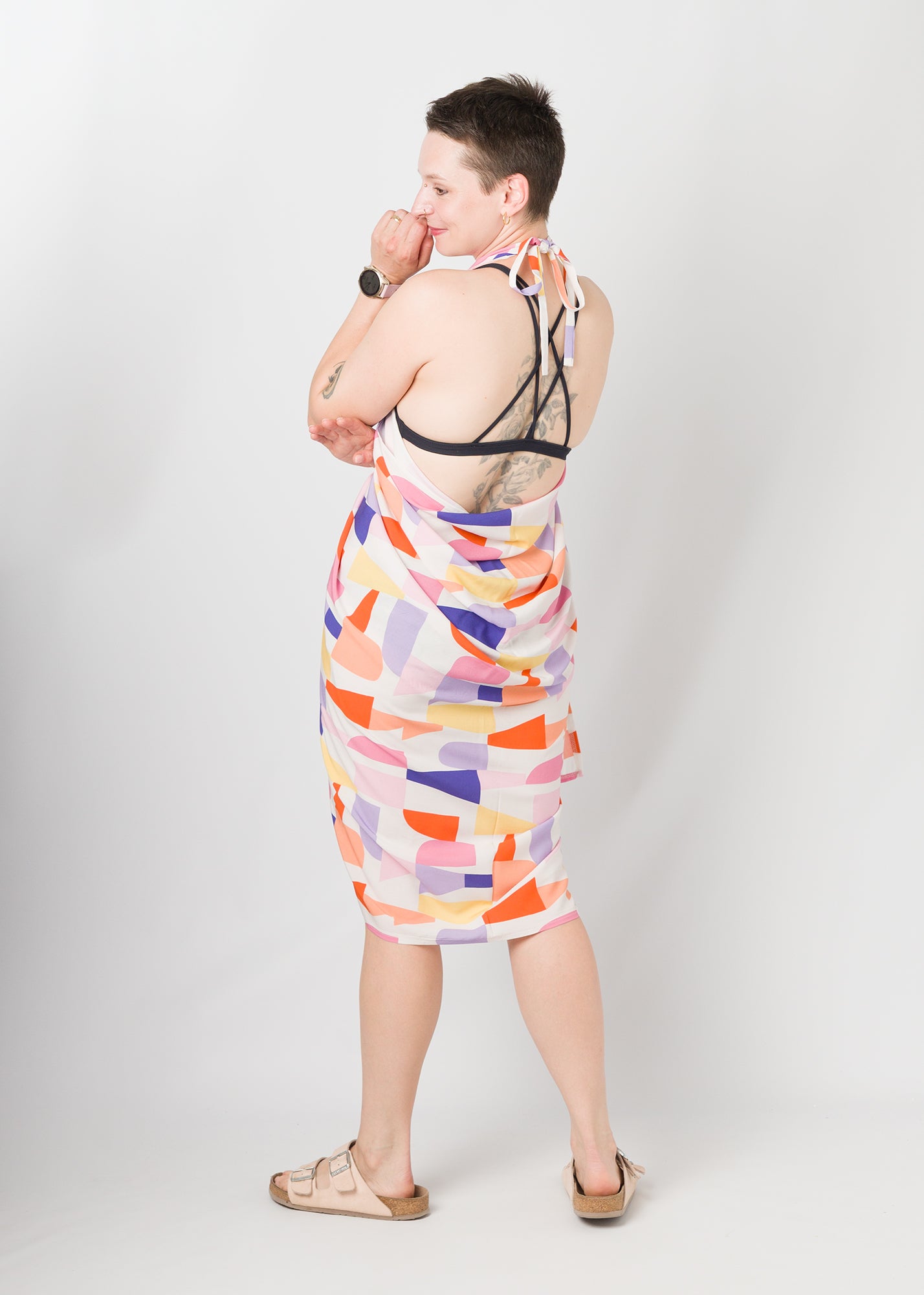 Melly trägt auf dem Foto 'Trudi' Größe 1, Muster nicht elastisch