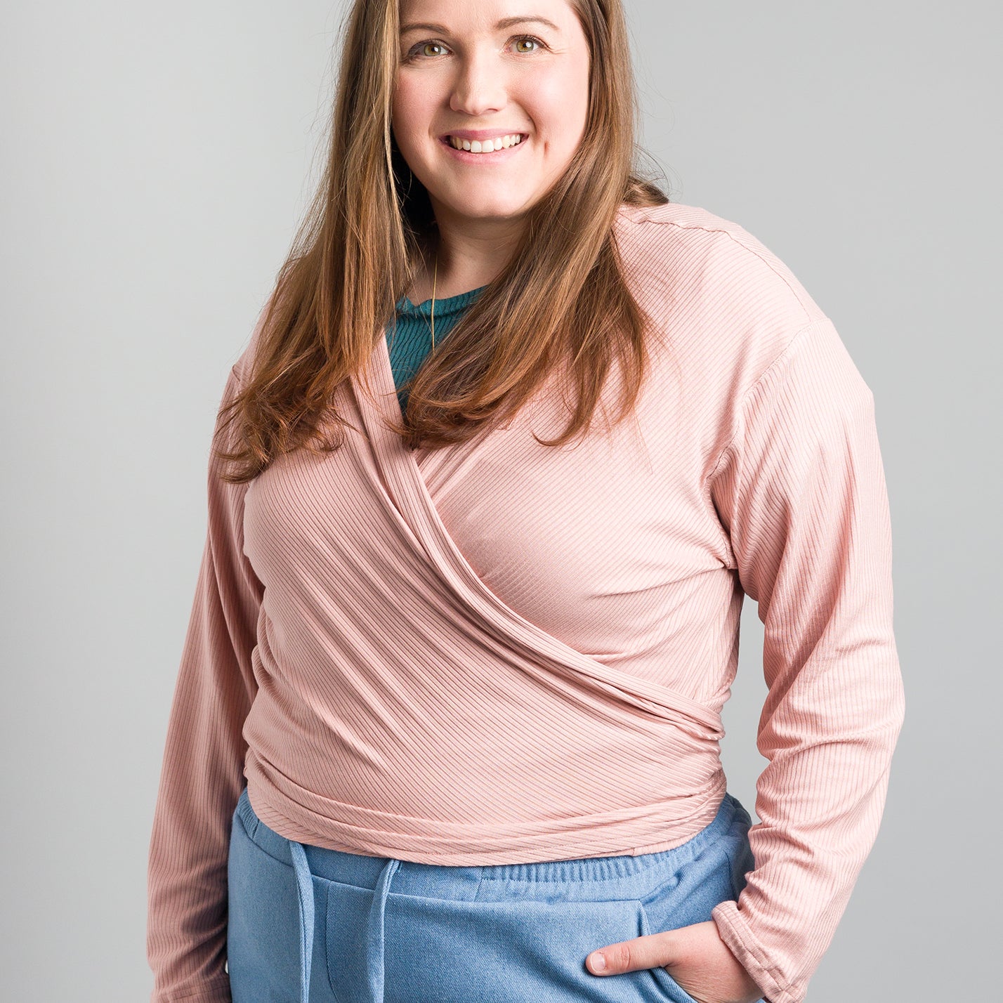 Winja | Langärmlige Wickelbluse | individualisierbar