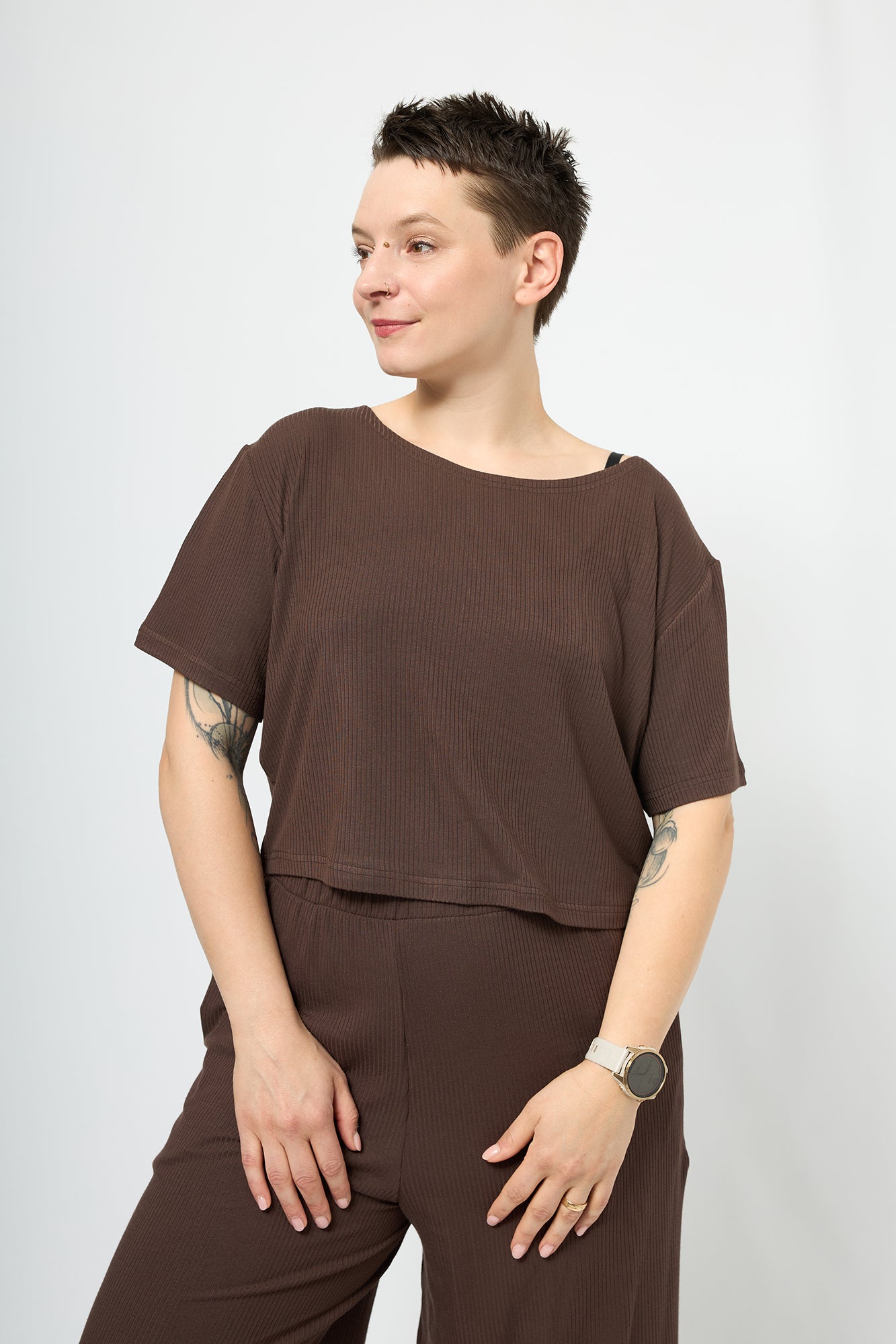 Gerda | Lockeres Croptop | individualisierbar