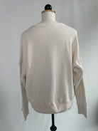 Sweater | Bio-Baumwoll-Strick Ecru | Gr. M | Sonderlängen | Second Love