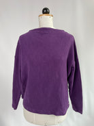U-Boot Pullover | Blätter lila | Größe XXS | Second Love