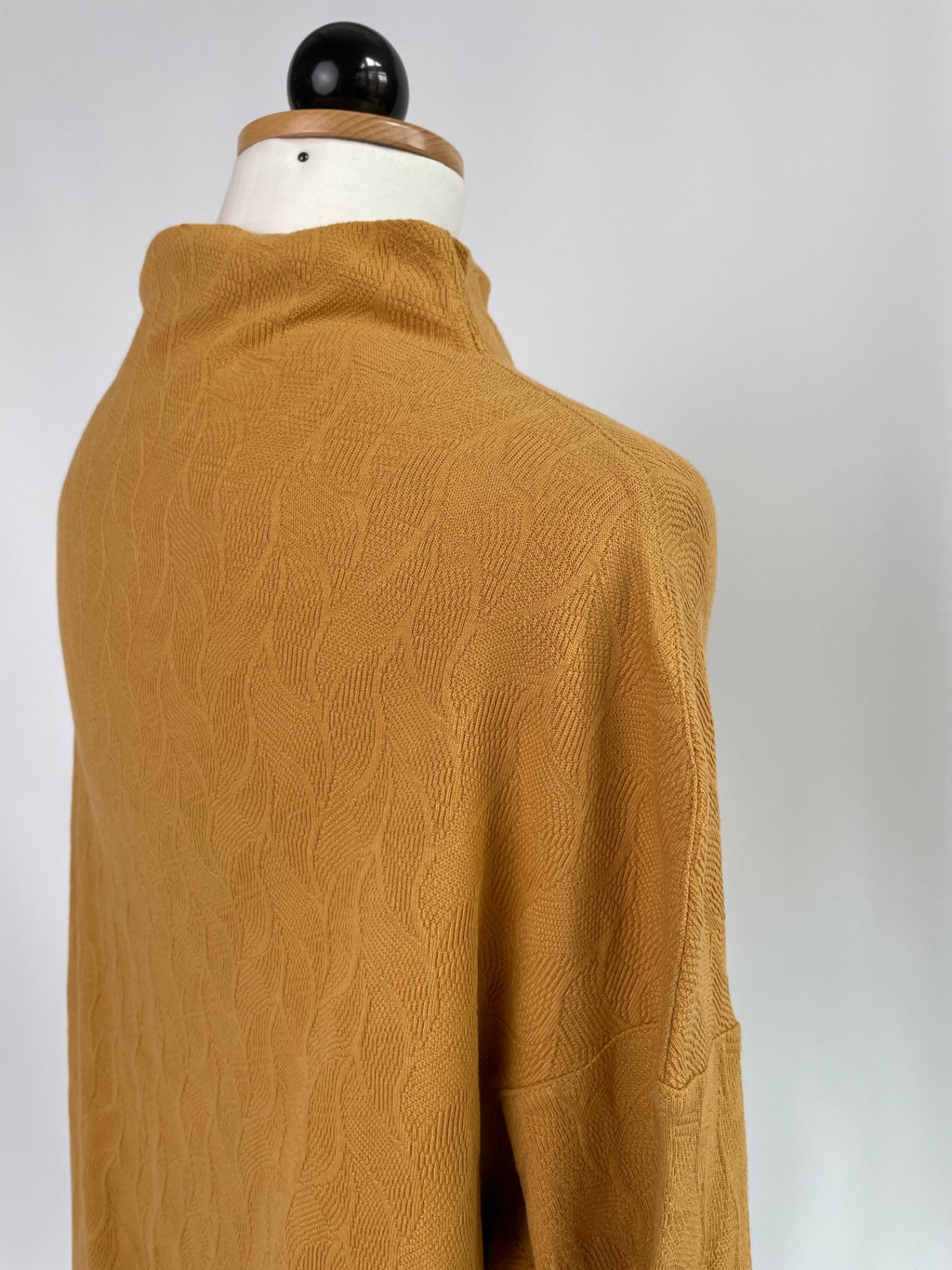 Uboot-Pullover | Blätter sengelb | Größe XS | Second Love