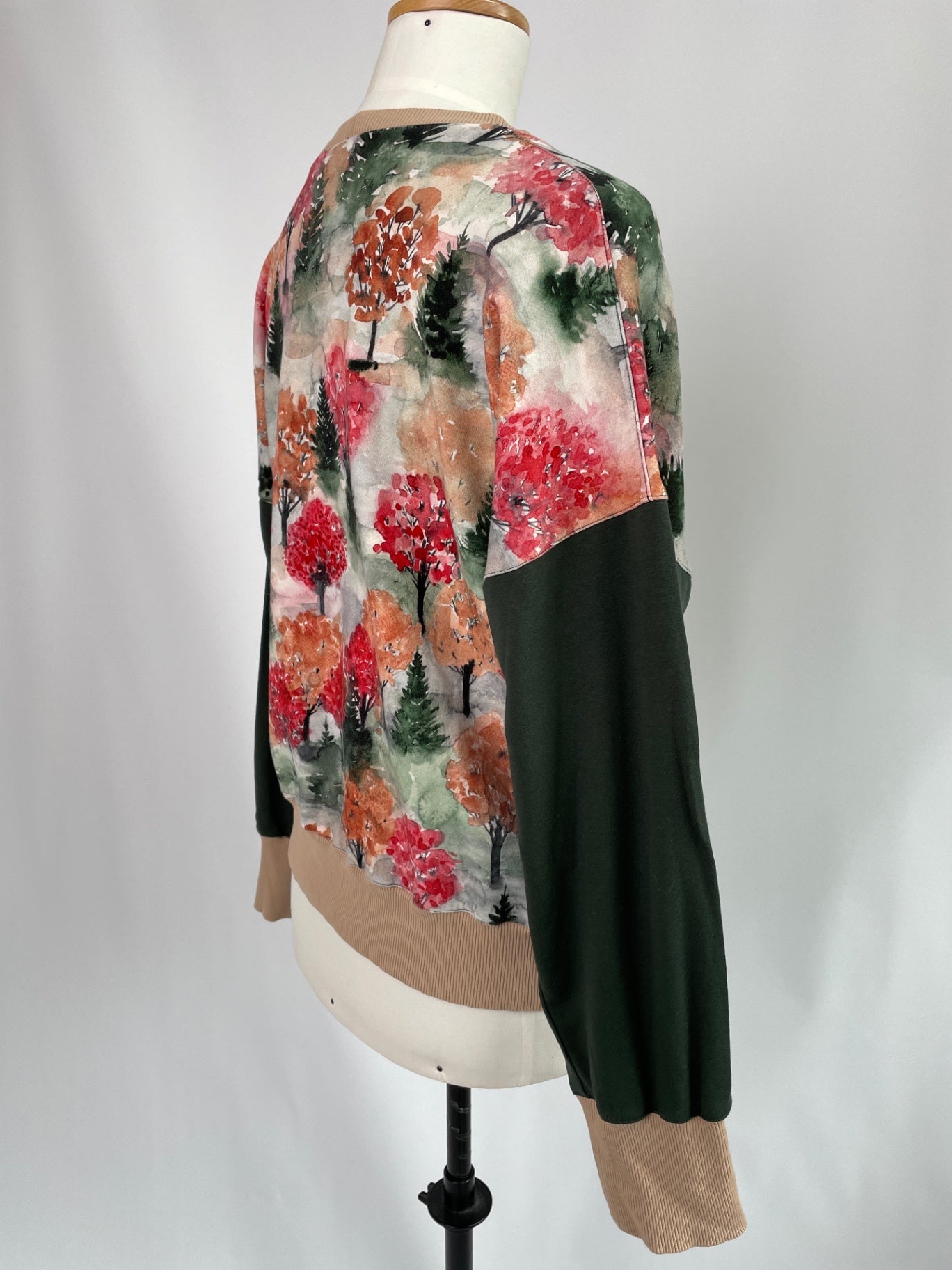 Sophie Sweater | Herbstwald & Waldgrün | Größe XS | Second Love