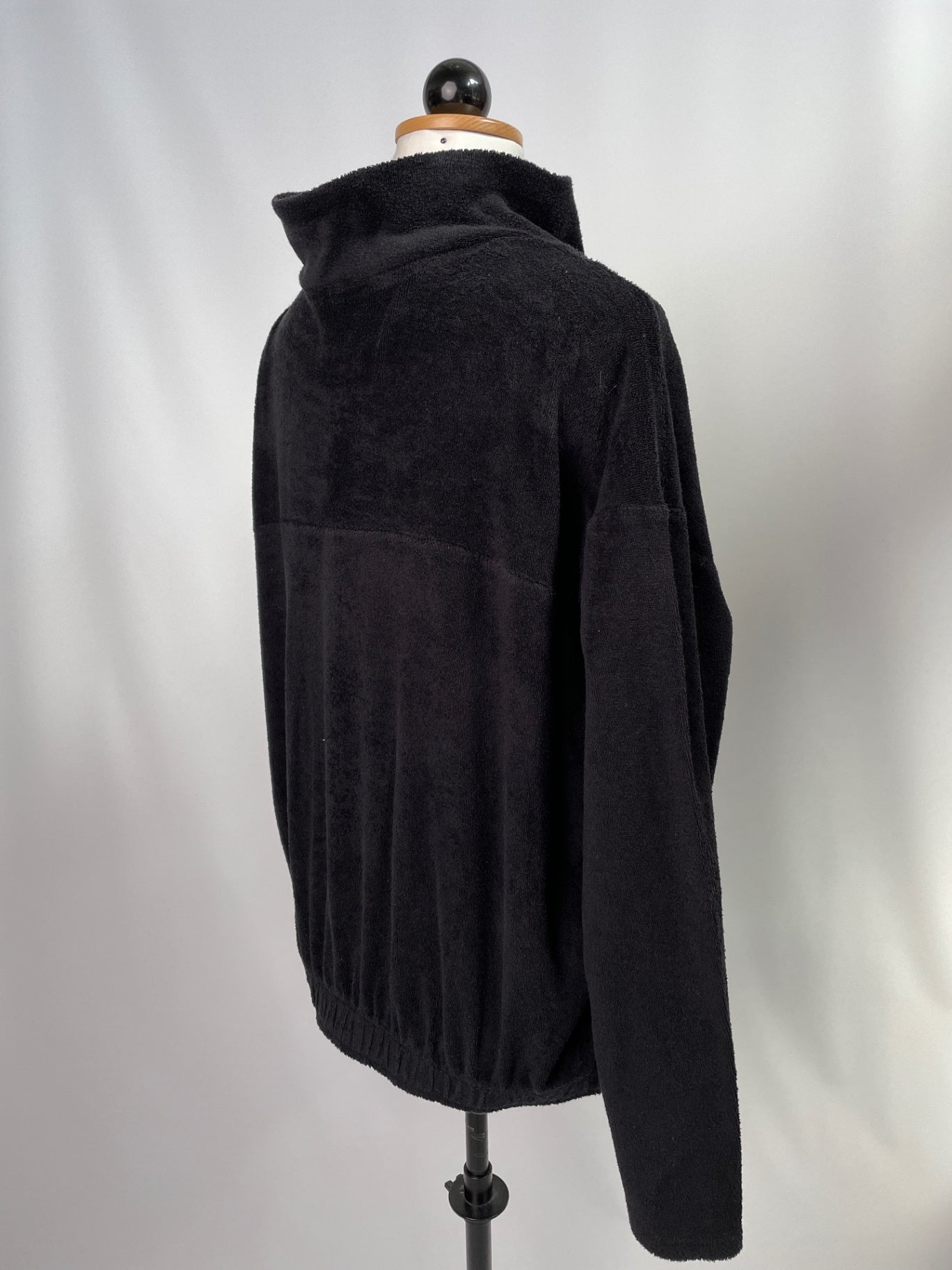 Zoe | Zipp-Jacke | Frottee schwarz | Größe L | Second Love