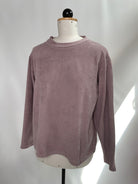 Theo | Langärmliger Pullover |  Velvetcord Flieder | Größe S | Second Love