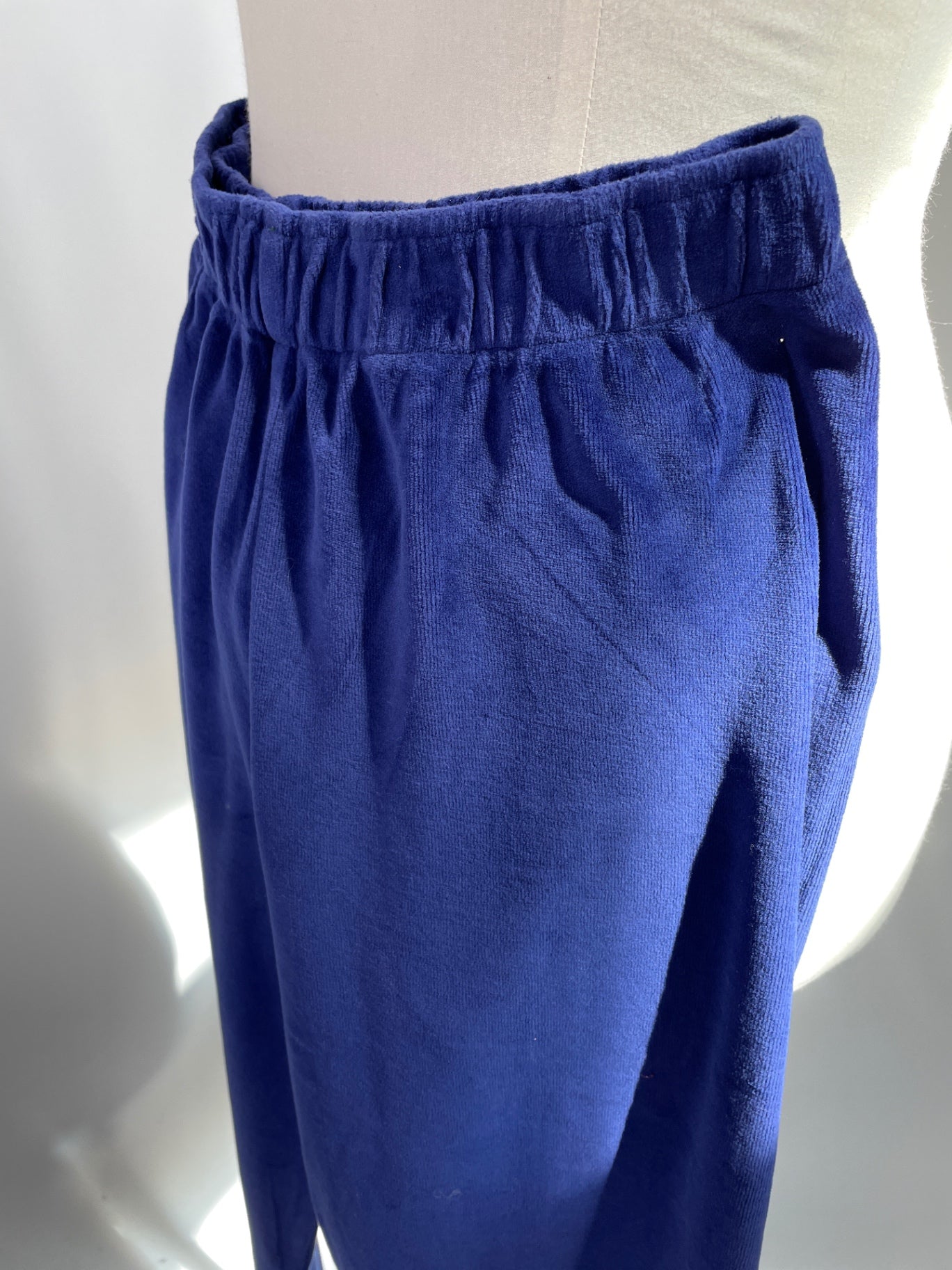 Lea | Leggings | Velvet Leggings royalblau | Größe XS | Second Love