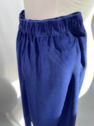 Lea | Leggings | Velvet Leggings royalblau | Größe XS | Second Love