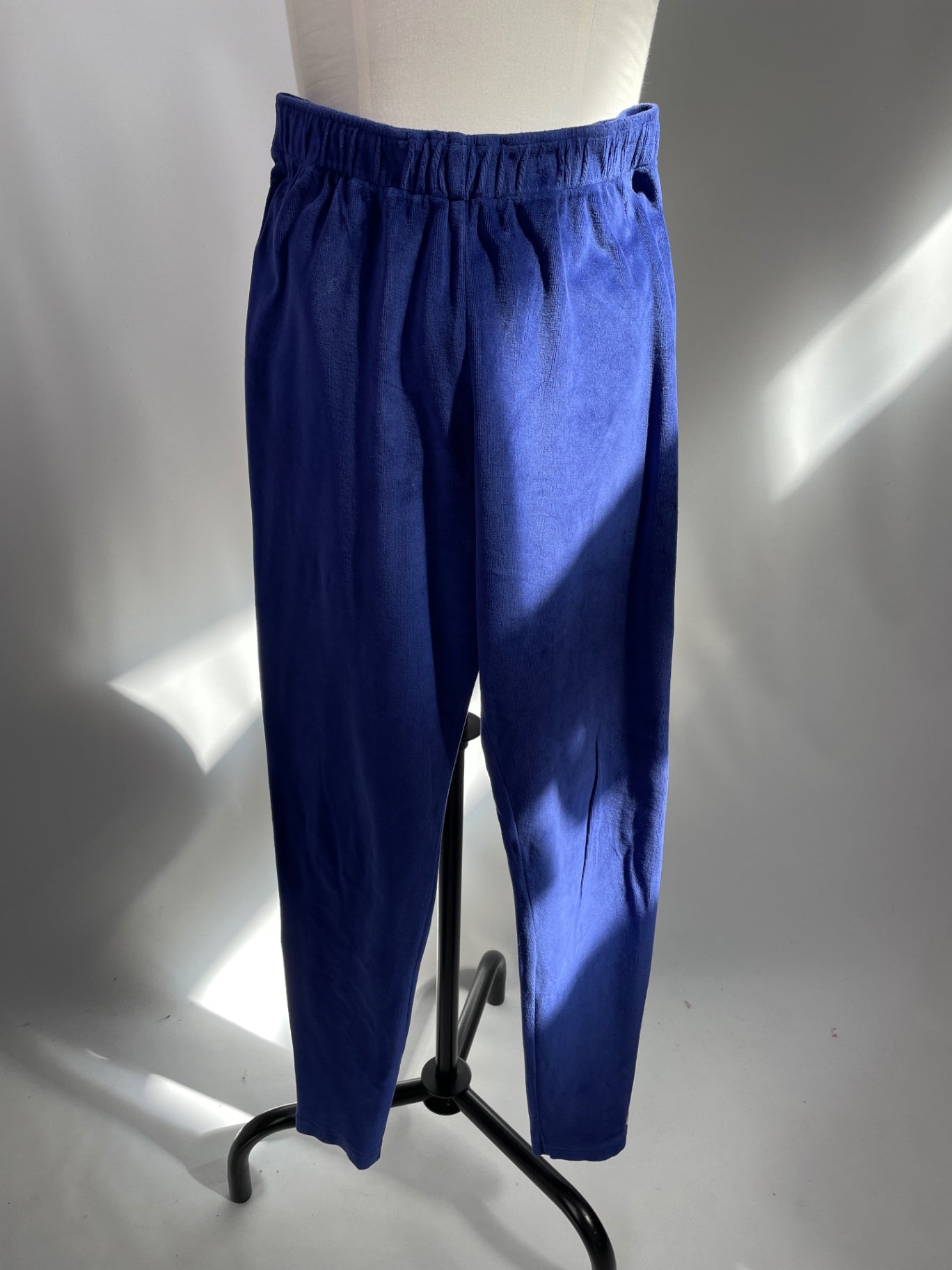Lea | Leggings | Velvet Leggings royalblau | Größe XS | Second Love