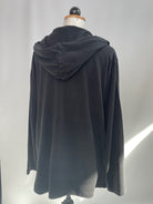Wickelmantel | Tencelsweat schwarz | Größe M | Second Love