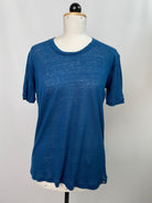 Tara | Tshirt | Leinenjersey dunkelblau | Größe XS | Second Love