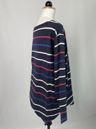 Gerhart | Langarmshirt | Streifen blau | TENCEL™ Modal/Baumwolle | Größe XXXL +5cm | Second Love