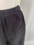 Karo | Karottenhose mit Gummibund | Feincord schwarz | Größe XS -10cm | Second Love