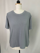 Tara | Lockeres Tshirt | Rippjersey hellblau | Größe XS