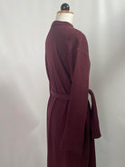 Blusenkleid Briana| langarm | Cordsweat | Größe:S |  Farbe pflaume | Second Love