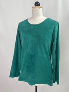 Basicshirt | Frottee |  langarm | Farbe: frosch | Größe: S | Second Love