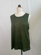 Oberteil Franzi | Leinenjersey | Größe: L  | Farbe: waldgrün | Second Love