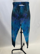 Lea | Enge Leggins mit Gummibund |  Größe: XXS  | Muster: Galaxy | 7 cm kürzer |  Second Love