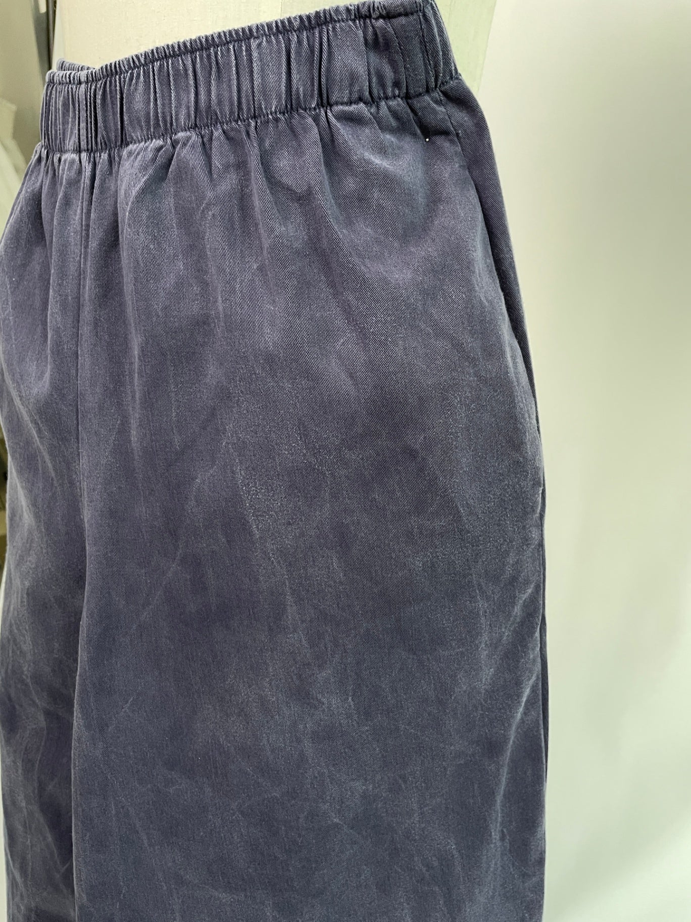 Karo | Karottenhose | Tencel™Twill blau | Größe: M | Second Love