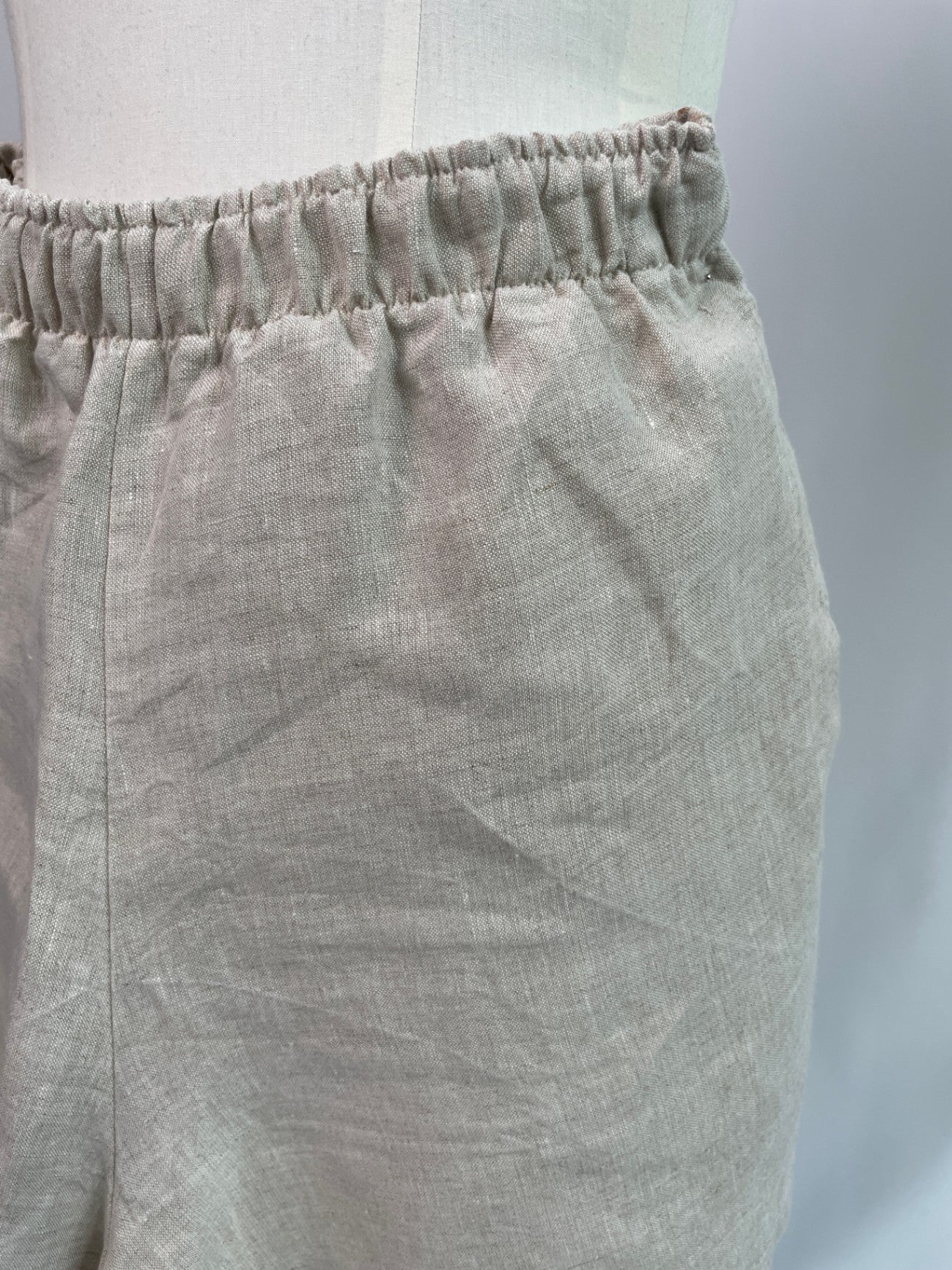 Kira | Kurze Hose | Leinen gewebt natur | Größe S | Second Love