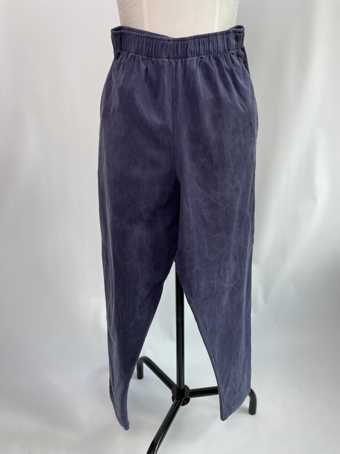 Karo | Karottenhose | Tencel™Twill blau | Größe: M | Second Love