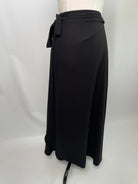 Wanda | Midi-Wickelrock | EcoVero-Crepe Schwarz | Größe XXXL +25cm | Second Love