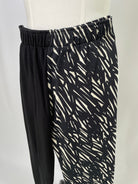 Lea | Leggins | ein Bein Tencelsweat schwarz/ein Bein Kritzelkratzel | Größe S | Second Love