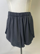 Wendy | Luftige Wickelshorts | UV-/Funktionsstoff schwarz | Größe XS | Second Love