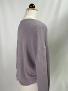 Winja | Wickelbluse langarm | EcoVero Ripp flieder | Größe 1 | Second Love