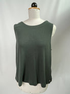 Franzi | Lockeres Oberteil | Bio-Baumwolle-Tencel | Farbe waldgrün | Größe XS | Second Love