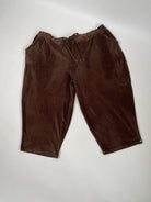 Holly | Hose mit schmalem Bein | Velvet-Cord braun | Größe: 5XL -7cm | Second Love