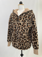 Karl | Kapuzenjacke mit Taschen |  Muster Plüsch Leobertchen | Größe XXS | Sonderbestellung s. Beschr. | Second Love