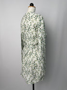 Cora | Cardigan mit Gürtel | Musselin Eukalyptus Print | Größe M +10cm und Ärmel +5cm | Second Love