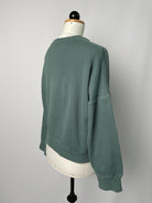 Sophie | Sweater | Bio Baumwoll-Strick salbei | Größe XXS | Second Love