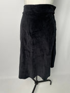 Romy | Midirock mit Taschen | Velvet schwarz | Größe XXXL | Second Love