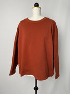 Theo | Lockerer Longsleeve | Sweat rostrot | Größe 4XL | Second Love